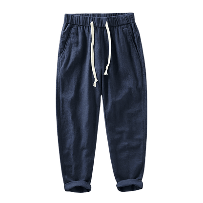 Men's Linen Trousers Rovino Elvermont Swiss