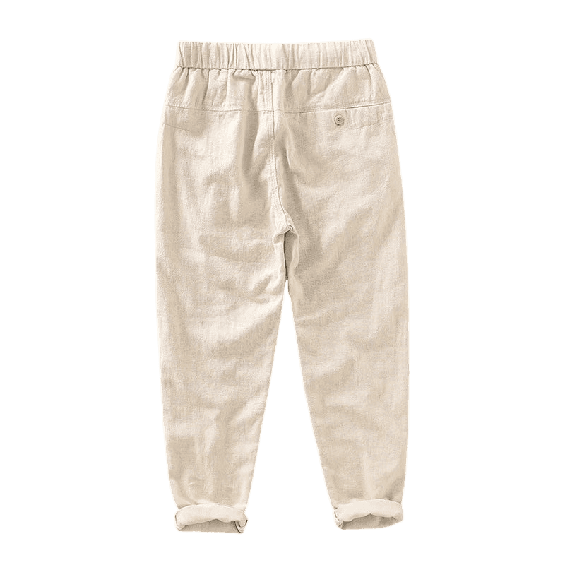Men's Linen Trousers Rovino Elvermont Swiss