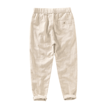 Men's Linen Trousers Rovino Elvermont Swiss