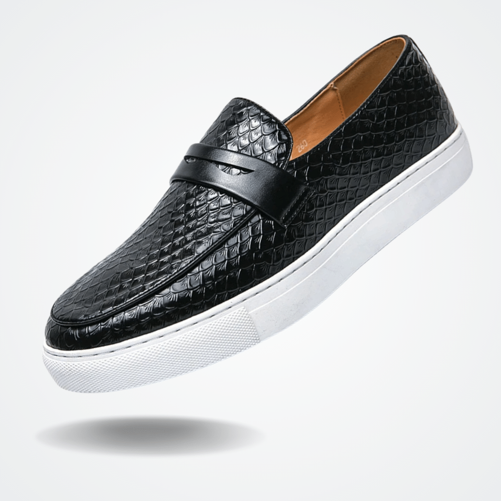Leather Moccasin Slip On for Men Toulon Elvermont Swiss