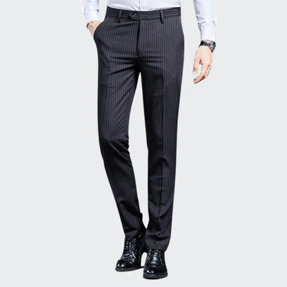 Premium Men's Suit Trousers Striped Elvermont Swiss