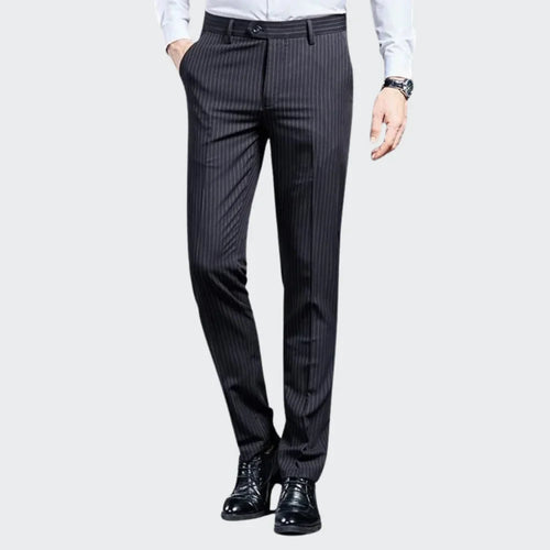 Premium Men's Suit Trousers Striped Elvermont Swiss