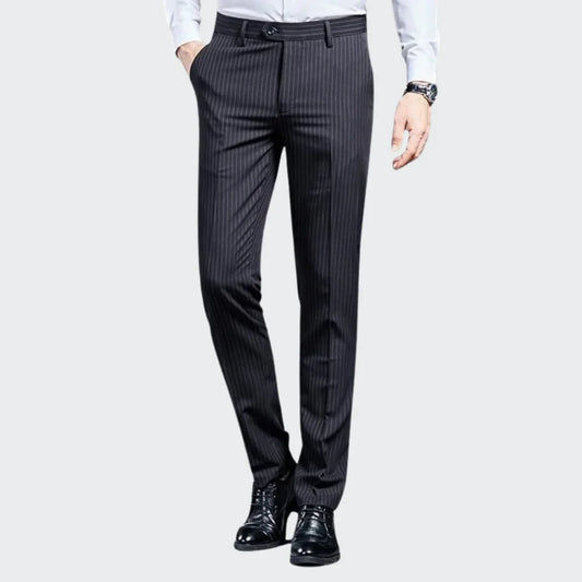 Premium Men's Suit Trousers Striped Elvermont Swiss