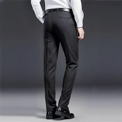 Premium Men's Suit Trousers Striped Elvermont Swiss